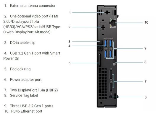 Dell OptiPlex 5000 Micro Form Factor PC de escritorio Mini Computadora 5000mff i5-12500T 8GB