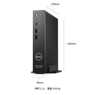 UHD Graphics Wyse 5070 Mini PC Cloud Desktop Dell Thin Cliente con 4 GB de RAM y 16 GB de SSD