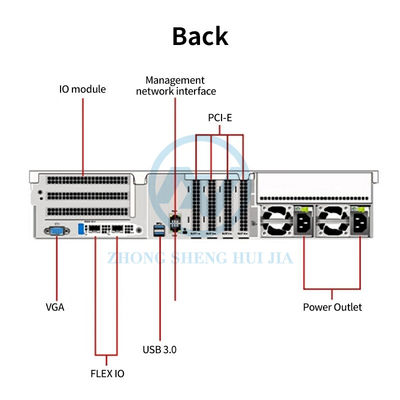 900W Fuente de alimentación xFusion 2288H V6 Servidor 2U Rack Servidor 2288HV6 Molde privado NO Servidor