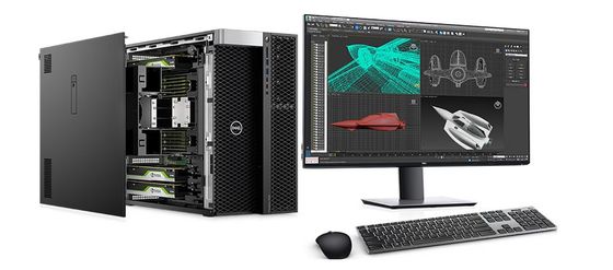DELL T7920 Estación de trabajo de torre de precisión Xeon Gold 5122 Estación de trabajo profesional de 3,6 GHz