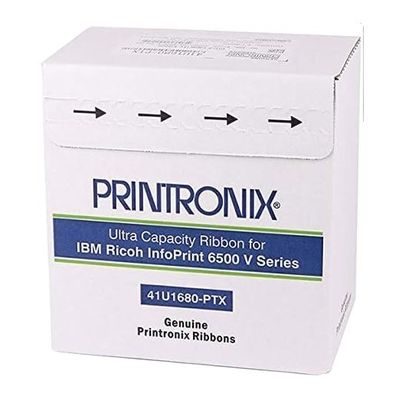 Printronix 41U1680-PTX cinta de doble carrete de 6 paquetes negro ASIN B016GNX96G listo para el envío