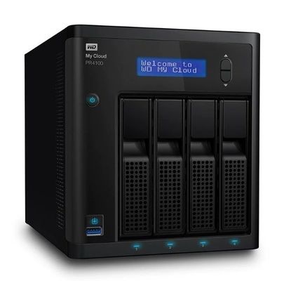 WD Western datos My Cloud Pro PR4100 NAS Red de almacenamiento de 4 discos WDBNFA0000NBK Alta capacidad