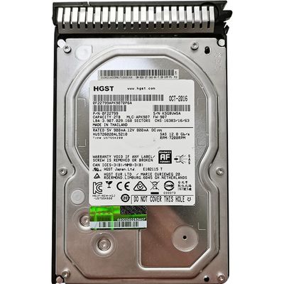 2TB 3.5' 7200RPM 12G Servidor SAS Discos duros H3C P/N 0F22799 Tiempo de búsqueda promedio 4.9ms